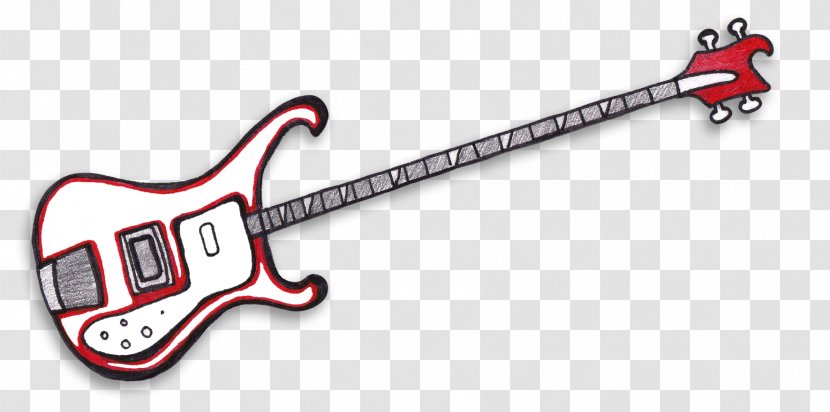 Fender Stratocaster Bass Guitar Drawing Clip Art - Electric Transparent PNG