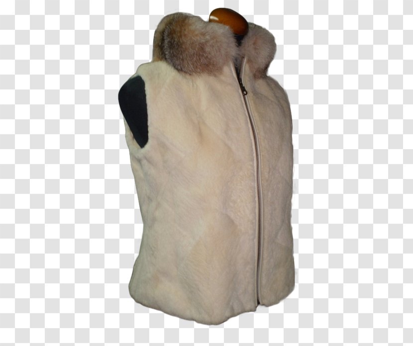 Fur Beige Neck - Fox Vest Transparent PNG