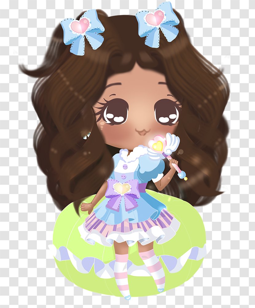 Brown Hair Cartoon Doll - Character Transparent PNG