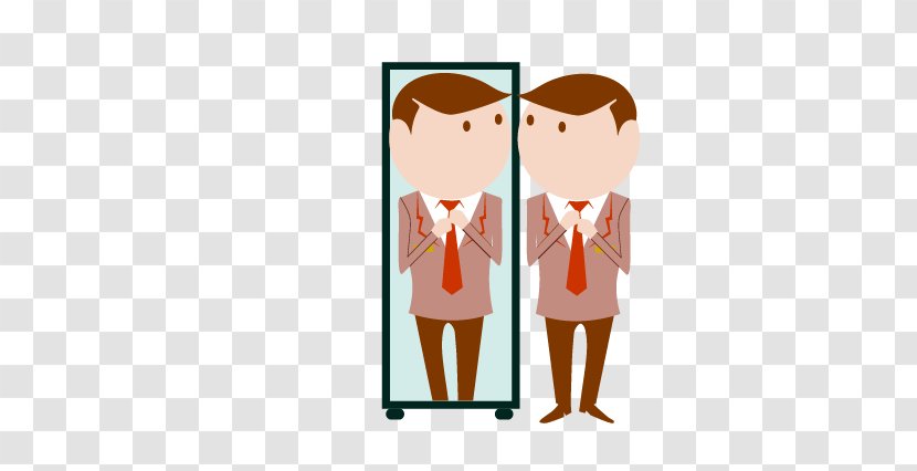 Cartoon Mirror - Man In The Transparent PNG