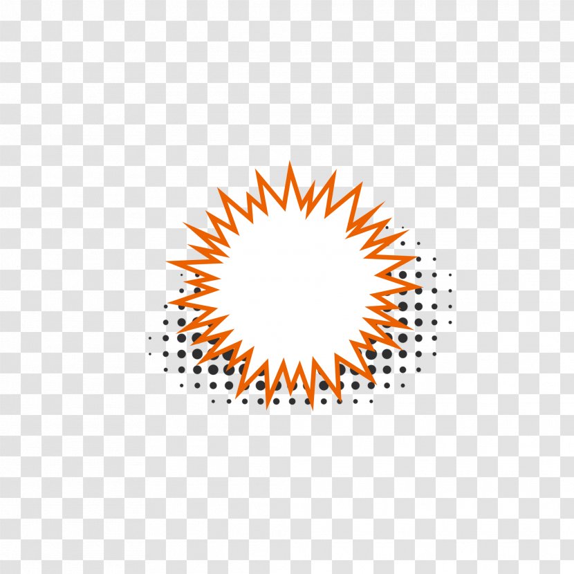 Orange Explosion Line - Point Transparent PNG