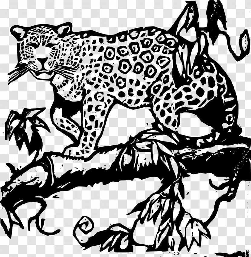 Jaguar Black Panther Cougar Clip Art - Human Behavior Transparent PNG