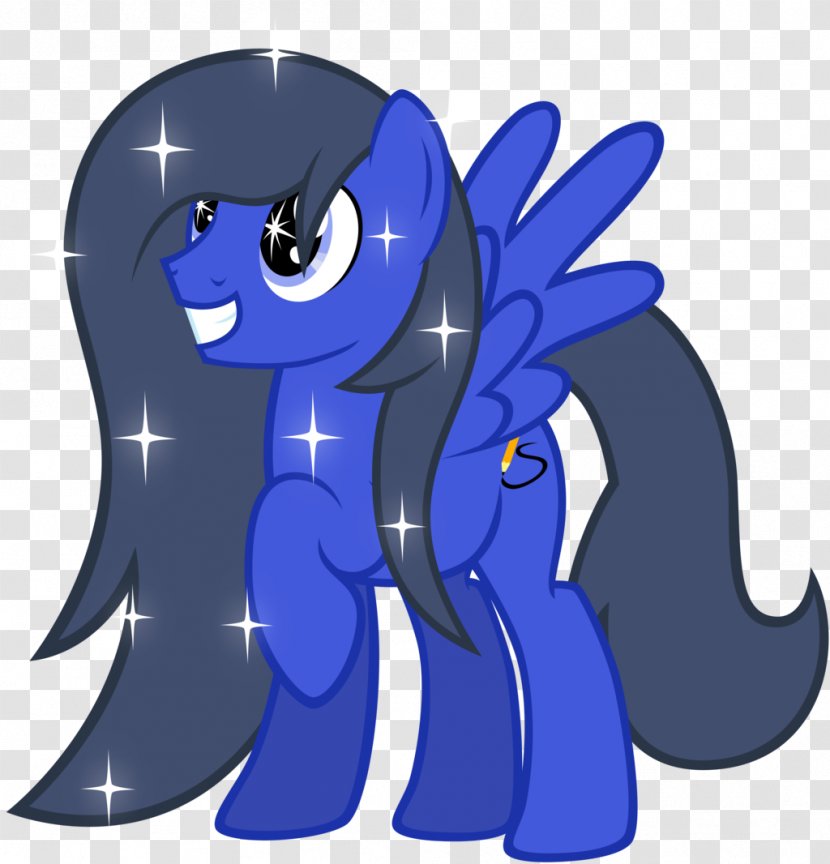 Horse Blue Purple Mammal - Long Hair Transparent PNG