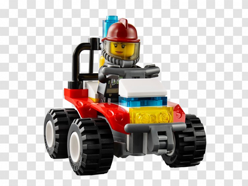 Lego City Toy Minifigures - Firefighter Transparent PNG