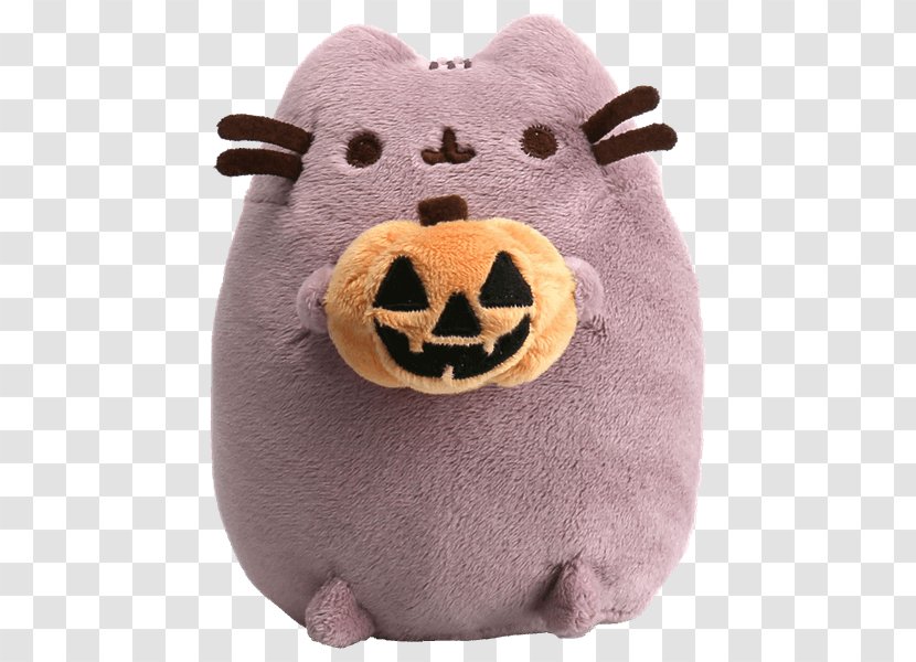 Pusheen Stuffed Animals & Cuddly Toys Jack-o'-lantern Plush Cat - Vegetable Carving Transparent PNG