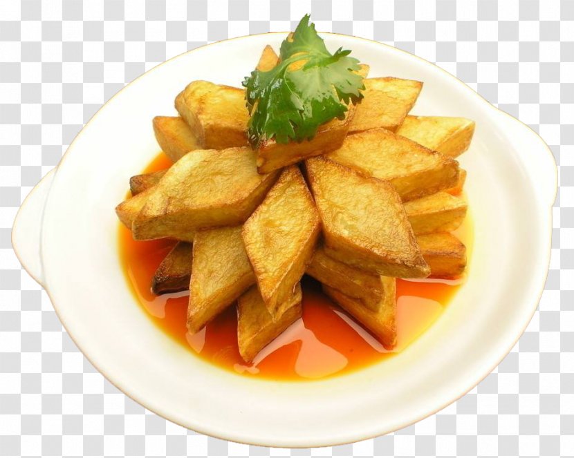 Potato Wedges French Fries Food Steaming Vegetable - Braised Oil Tofu Transparent PNG