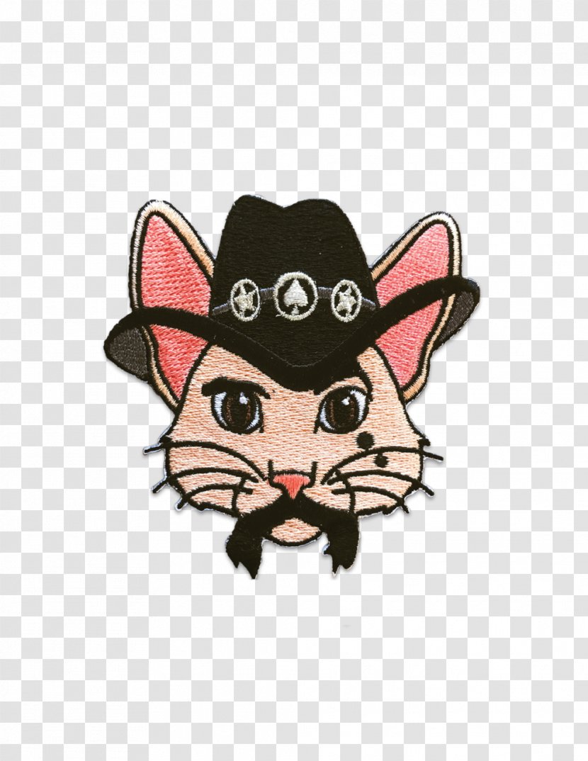 Whiskers Rock And Roll Iron-on Embroidered Patch Cat - Lemmy - N Transparent PNG