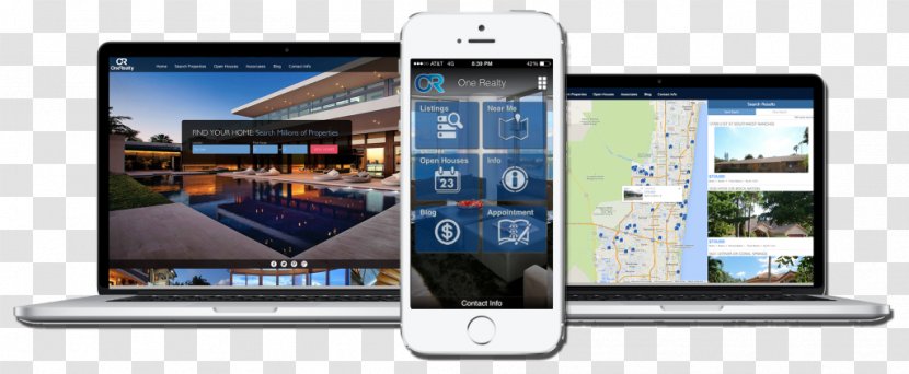 Smartphone Feature Phone Responsive Web Design Mobile Phones App - Communication - Technology Real Estate Transparent PNG