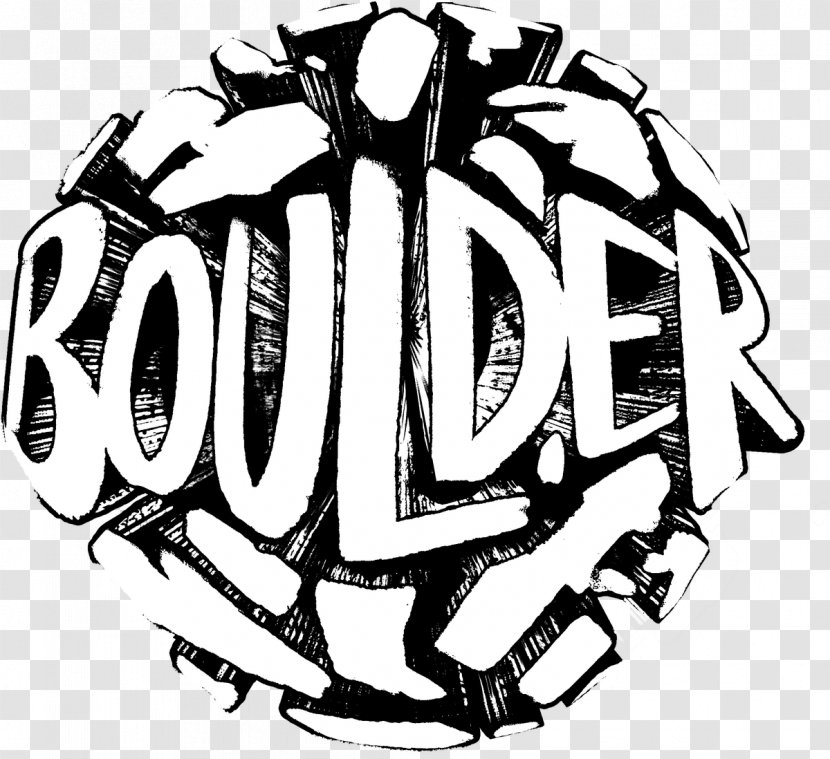 Boulder Logo String Character Font - Monochrome Photography Transparent PNG