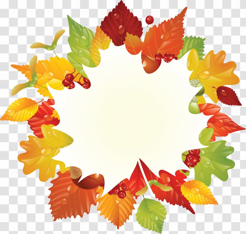 Name Tag Autumn Sticker Clip Art - Leaf Color - Fall Transparent PNG