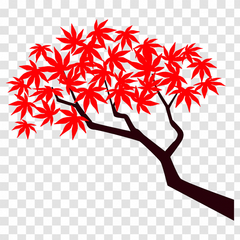 Maple Branch Maple Leaves Autumn Tree Transparent PNG