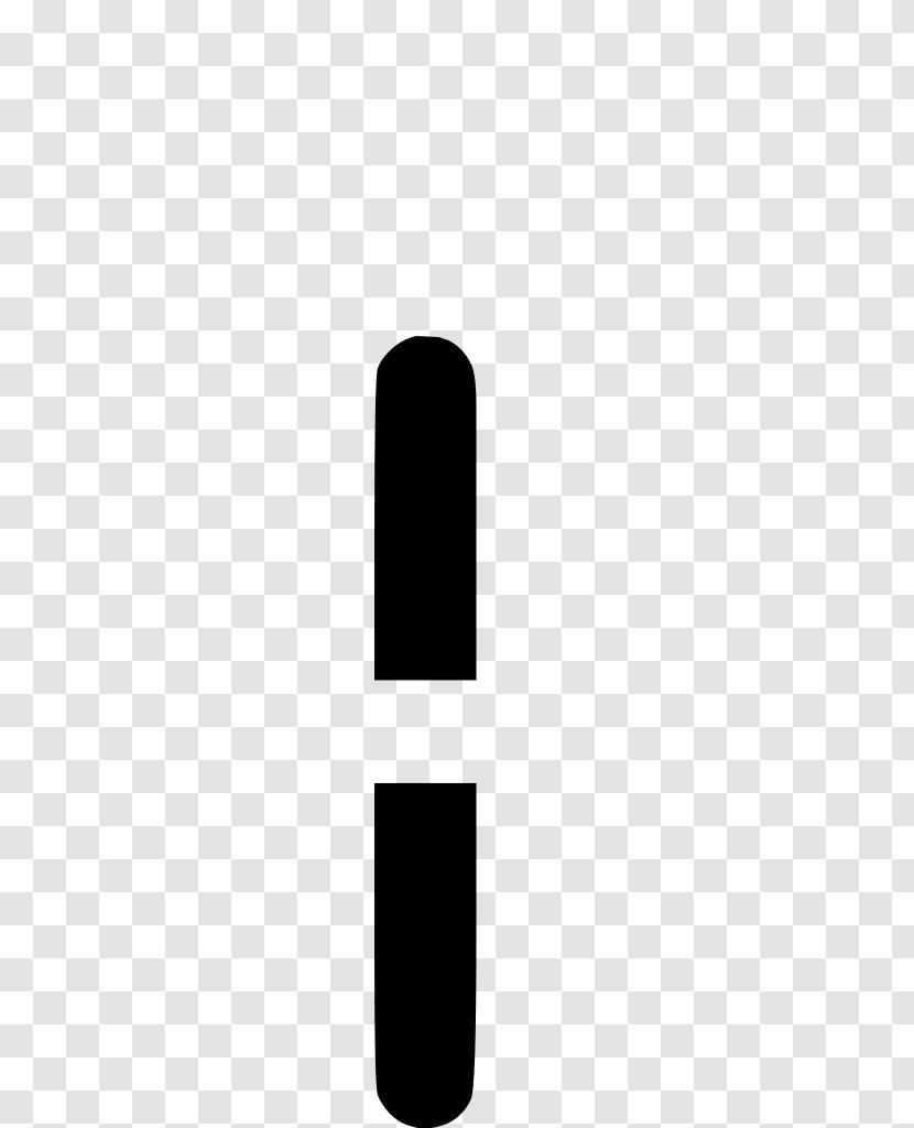 Line Vertical Bar OCR-A Character Font - Black Transparent PNG