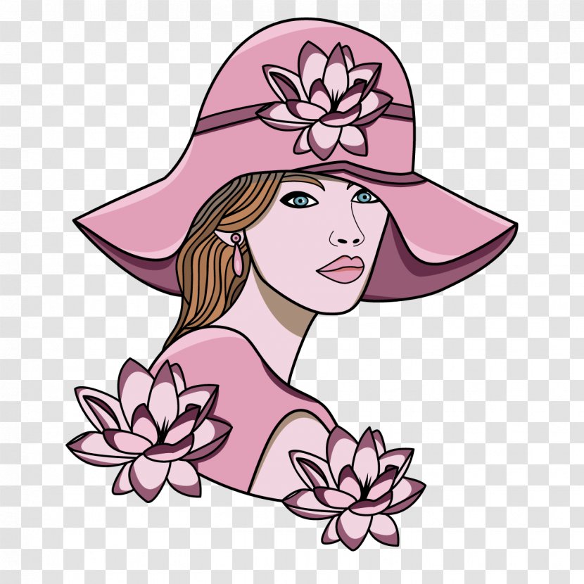 Euclidean Vector Female Flower - Tree - Floral Woman Transparent PNG