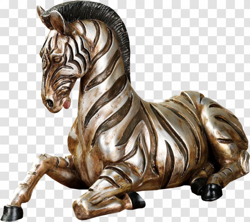 Sculpture Horse Quagga Zebra Art - Terrestrial Animal Transparent PNG