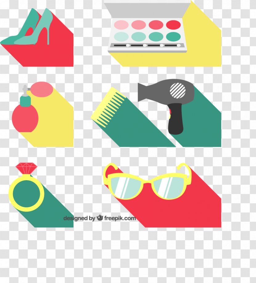 Download Euclidean Vector Icon - Artwork - Women Flat Articles Material Downloaded, Transparent PNG