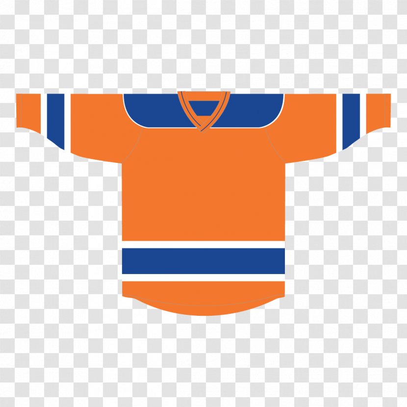 Hockey Jersey Edmonton Oilers National League Ice - Sleeve - Tshirt Transparent PNG