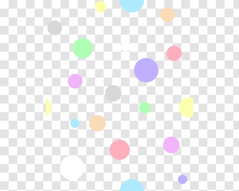 Pastel Polka Dot Clip Art - Color Transparent PNG