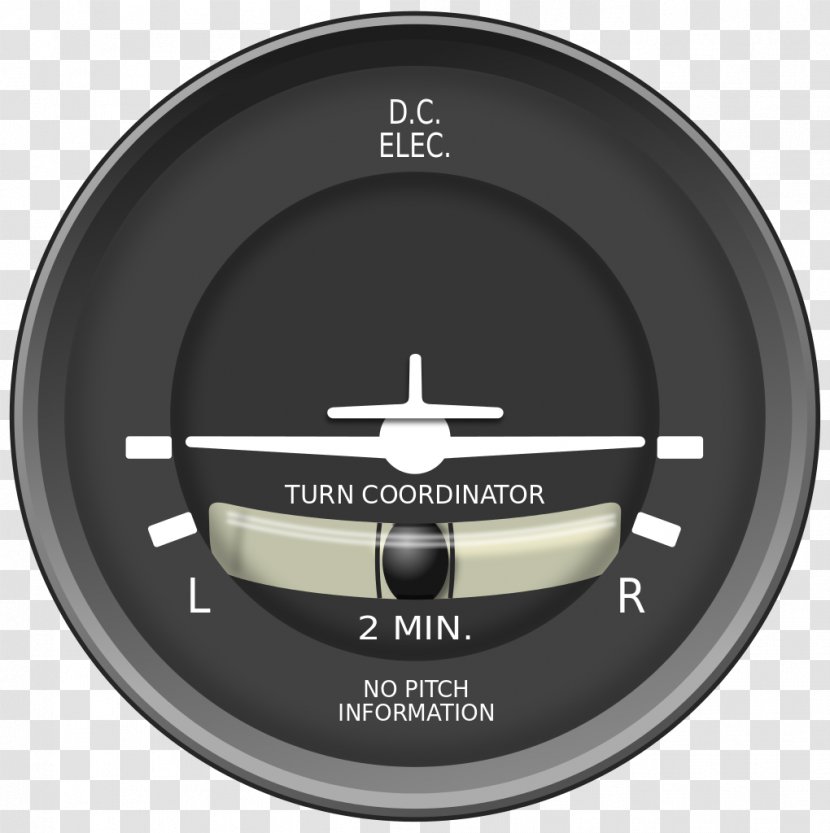 Airplane Aircraft Flight Instruments Turn And Slip Indicator - Stall Transparent PNG