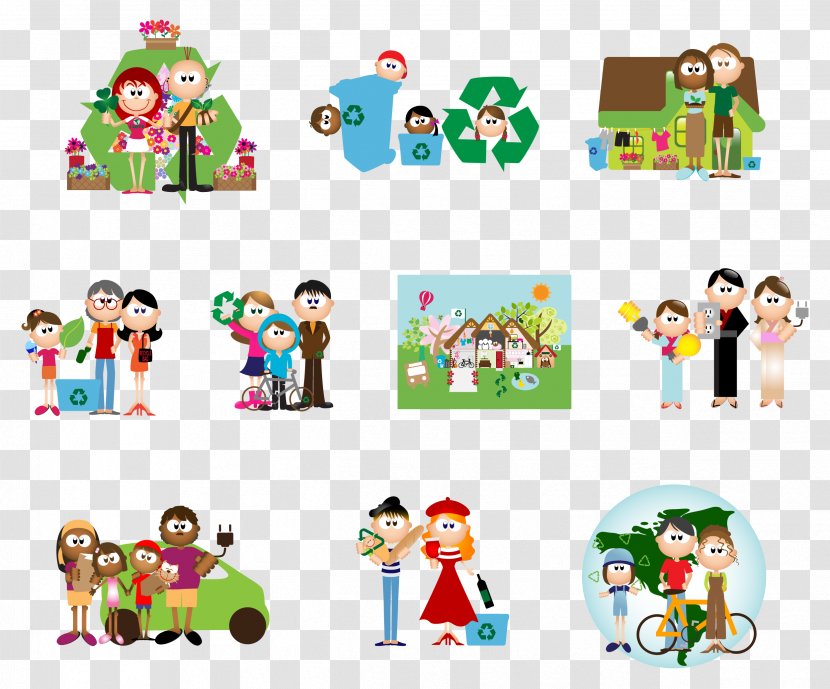 Cartoon Drawing Character - Area - Family Transparent PNG