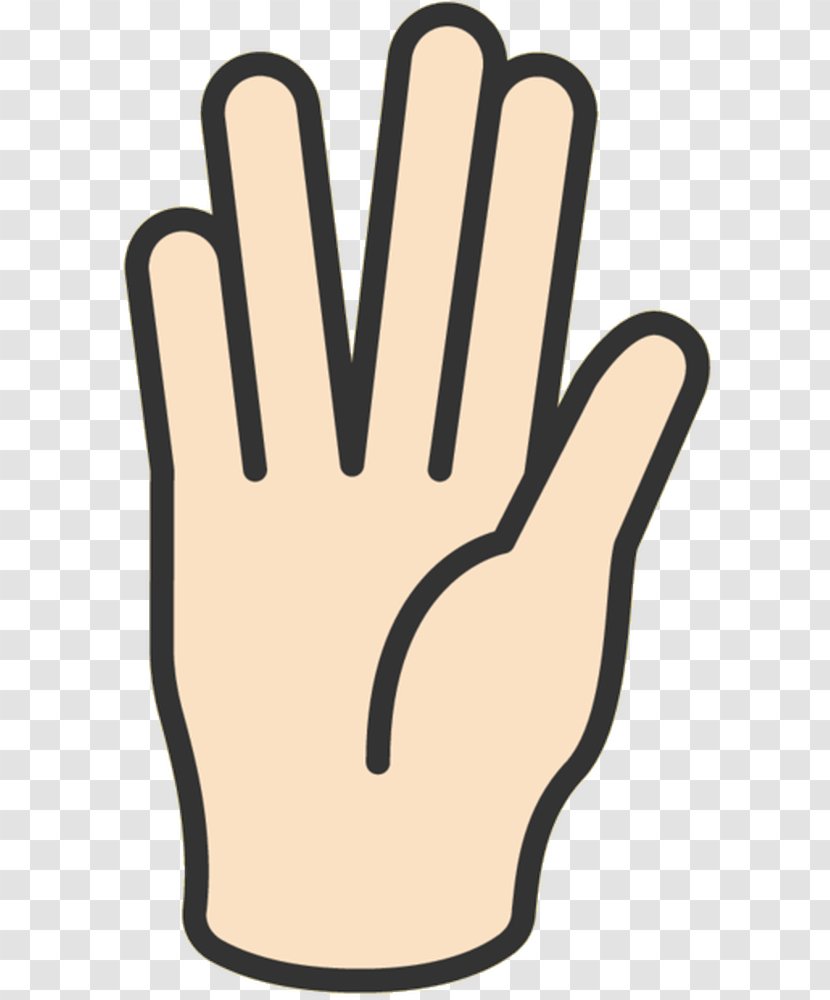 The Noun Project Thumb Clip Art Spock - Vulcan - Glove Transparent PNG
