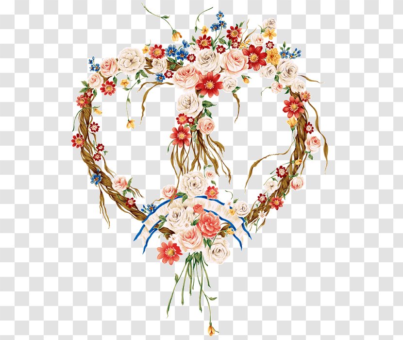 Floral Design Valentine's Day Flower Clip Art Heart - Garland - Valentines Transparent PNG