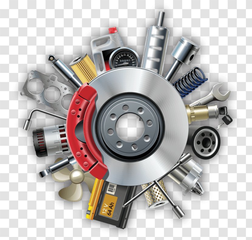 Car Vector Graphics Clip Art Spare Part Illustration - Disc Brake - Lancia Ferrari Engine Transparent PNG