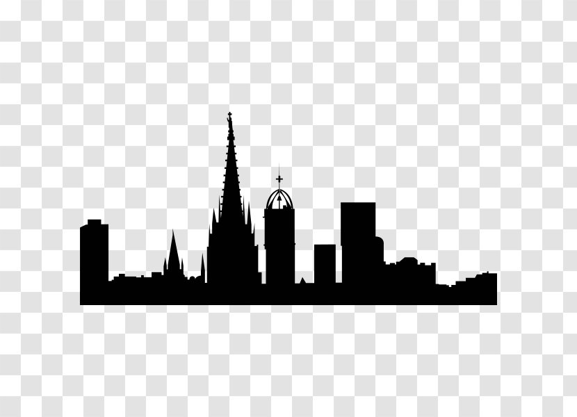 Barcelona Skyline Wall Decal Silhouette Transparent PNG