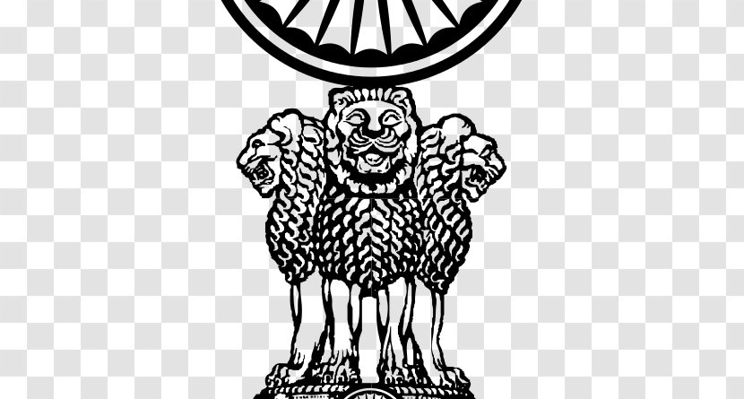 Lion Capital Of Ashoka Sarnath Pillars Government India State Emblem - Flower Transparent PNG