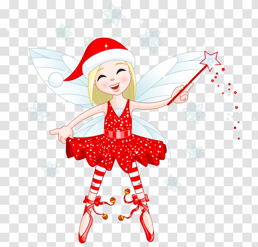 Christmas Decoration Illustration - Headgear - Cute Red Elf Clipart Transparent PNG