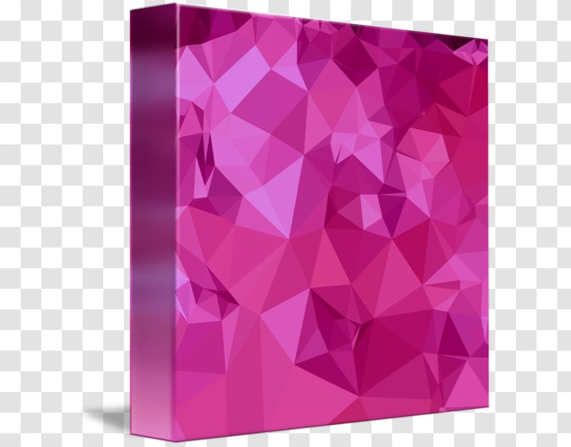 Polygon Pink Abstract Art - Color - Polygons Transparent PNG
