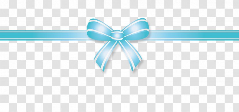 Ribbon Bow Tie - Aqua Transparent PNG