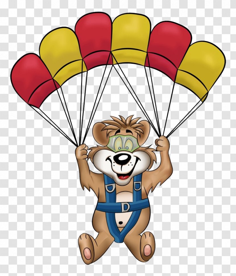 Parachute Cartoon Clip Art Air Sports Parachuting - Equipment Transparent PNG