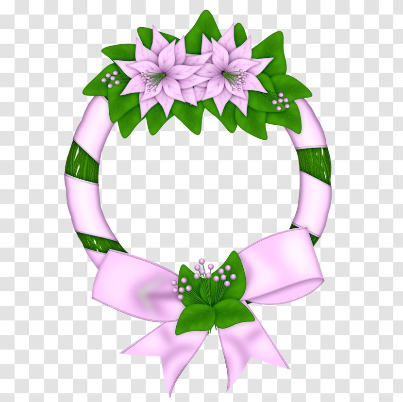 Wreath Flower Clip Art - Purple Transparent PNG