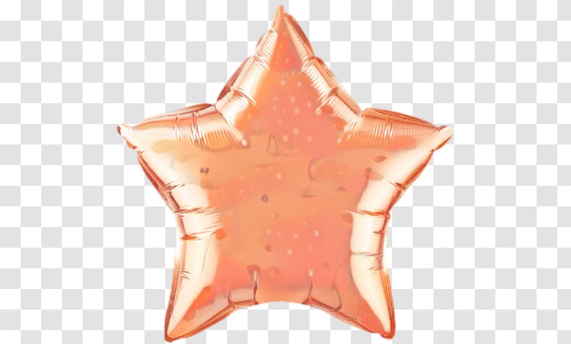 Birthday Party Background - Qualatex - Star Peach Transparent PNG