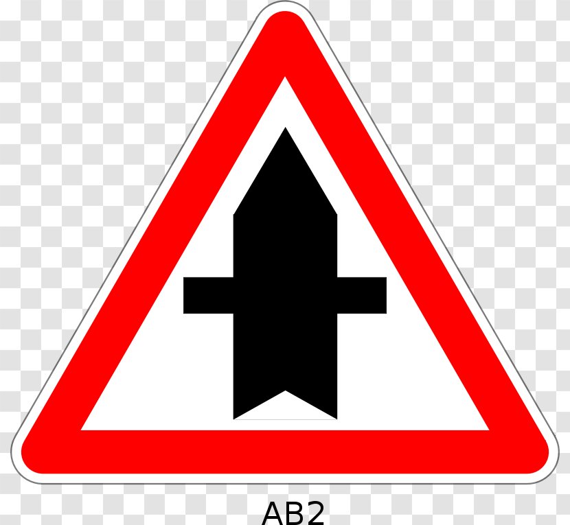 Traffic Sign Priority Signs Road Intersection Junction - Circle Transparent PNG