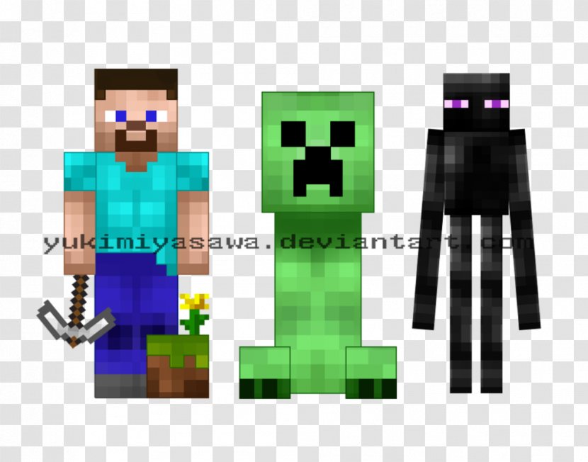 Minecraft Enderman T-shirt Computer Software Length - Green Transparent PNG