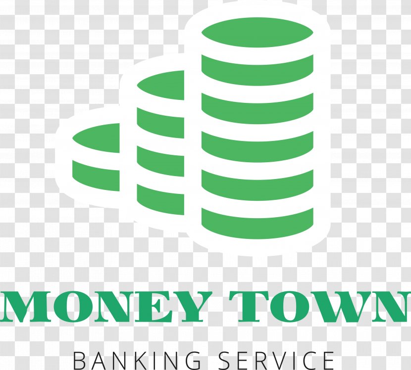 Logo Bank Infographic - Green - Vector Banking Service Marks Transparent PNG