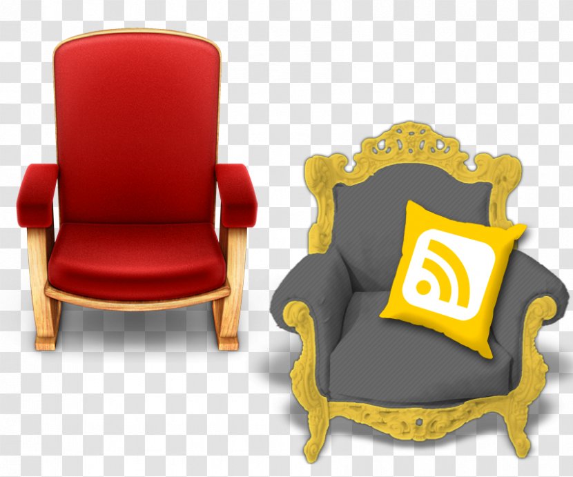 RSS Front Row Icon - Furniture - Red Seat Material Transparent PNG