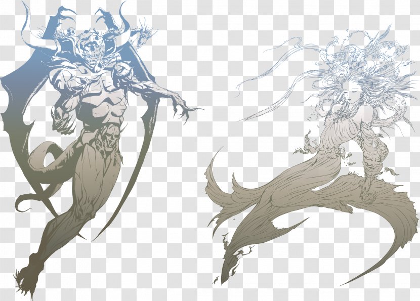 Dissidia 012 Final Fantasy II XIII-2 - Silhouette Transparent PNG