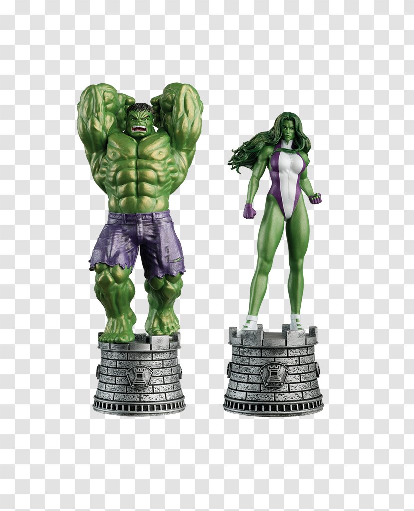 She-Hulk Chess Wolverine Carol Danvers - Classic Marvel Figurine Collection - Hulk Transparent PNG