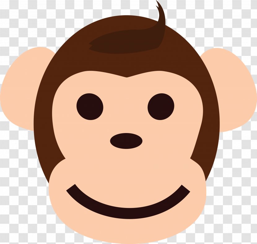 Monkey Smiley Face Clip Art - Mammal - Three Wise Monkeys Transparent PNG