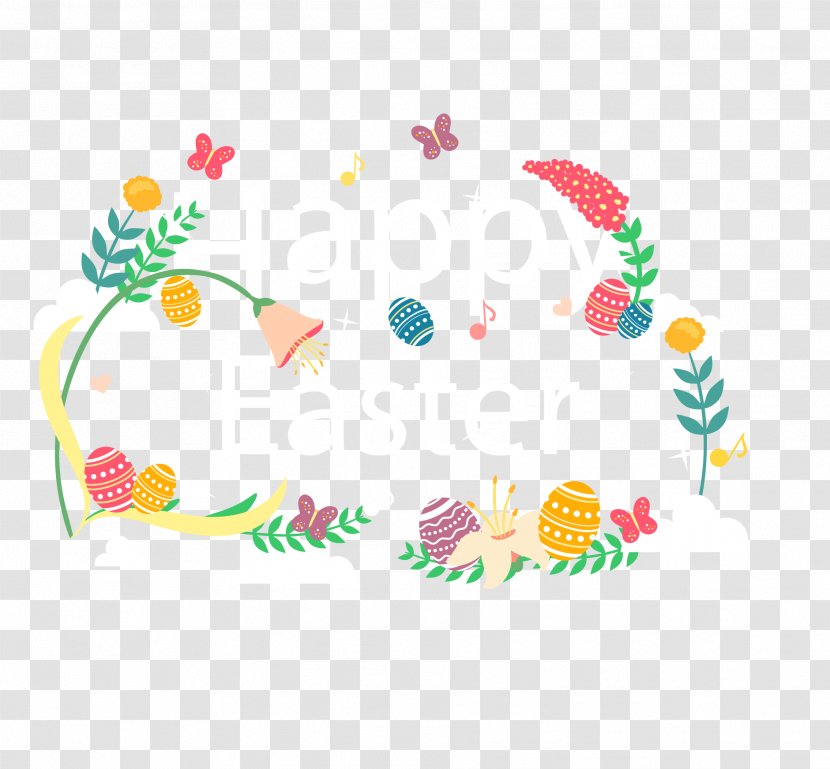 Easter Bunny Clip Art - Yellow - Cartoon Word Transparent PNG