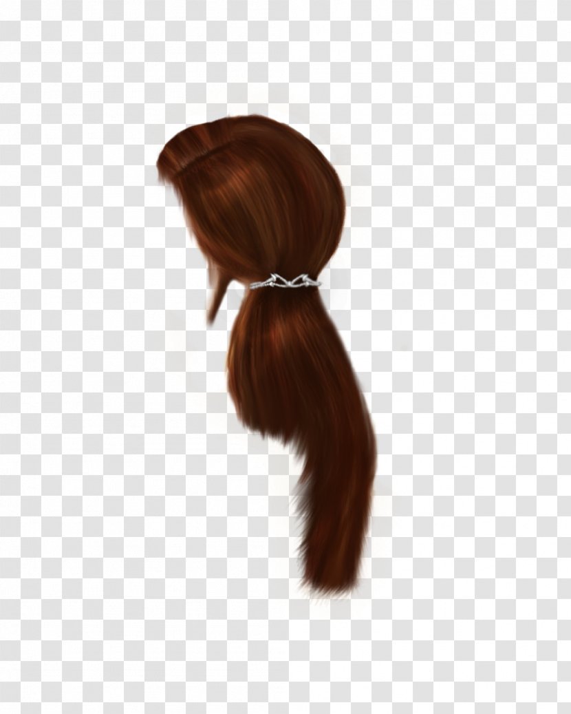 Hairstyle Wig Long Hair Brown - Thepix Transparent PNG