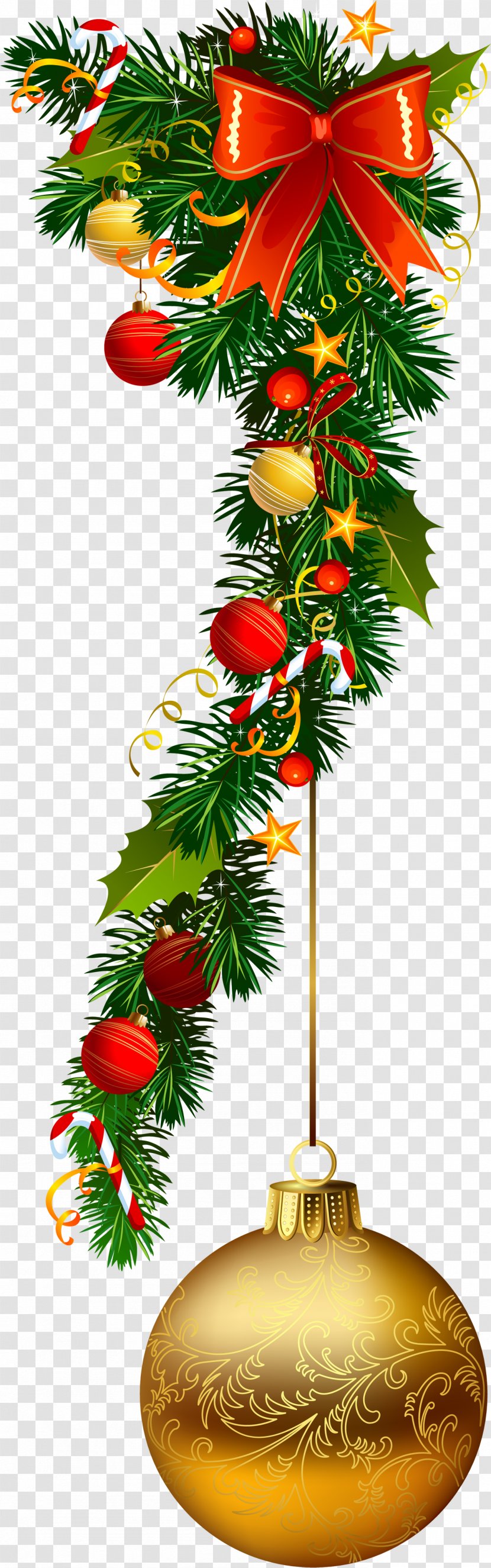 Santa Claus Christmas Ornament Decoration Garland - Decor Transparent PNG