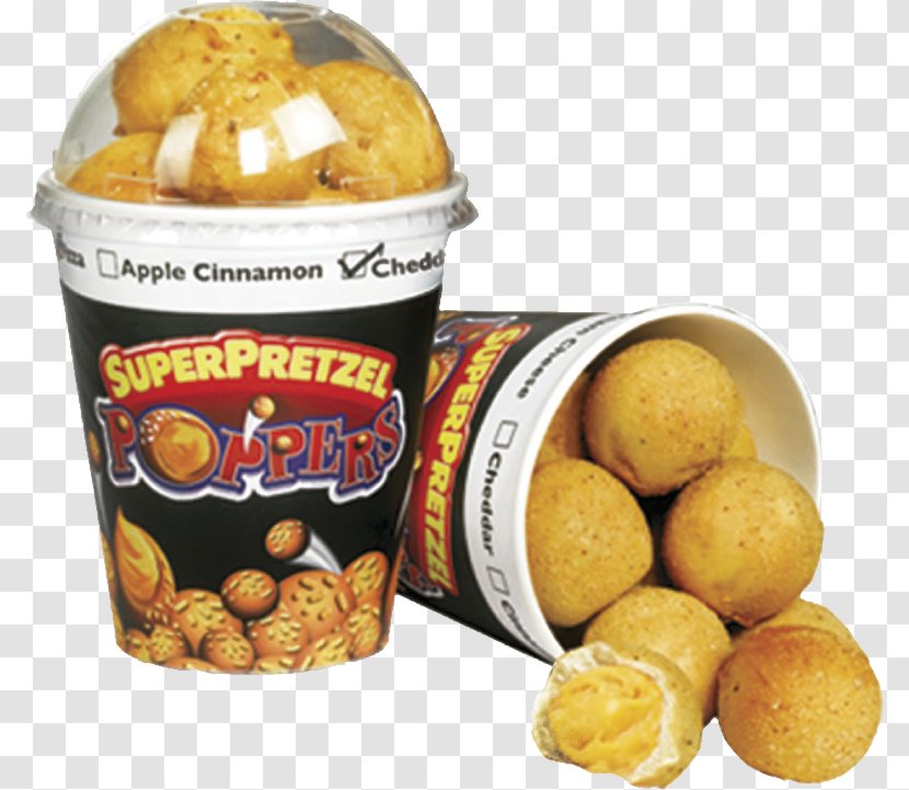 SuperPretzel Vegetarian Cuisine Snack Food - Cheese - Popper Transparent PNG
