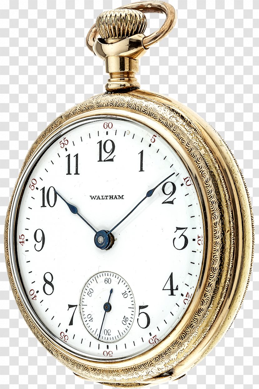 Waltham Watch Company Pocket Clock - Goldfilled Jewelry Transparent PNG