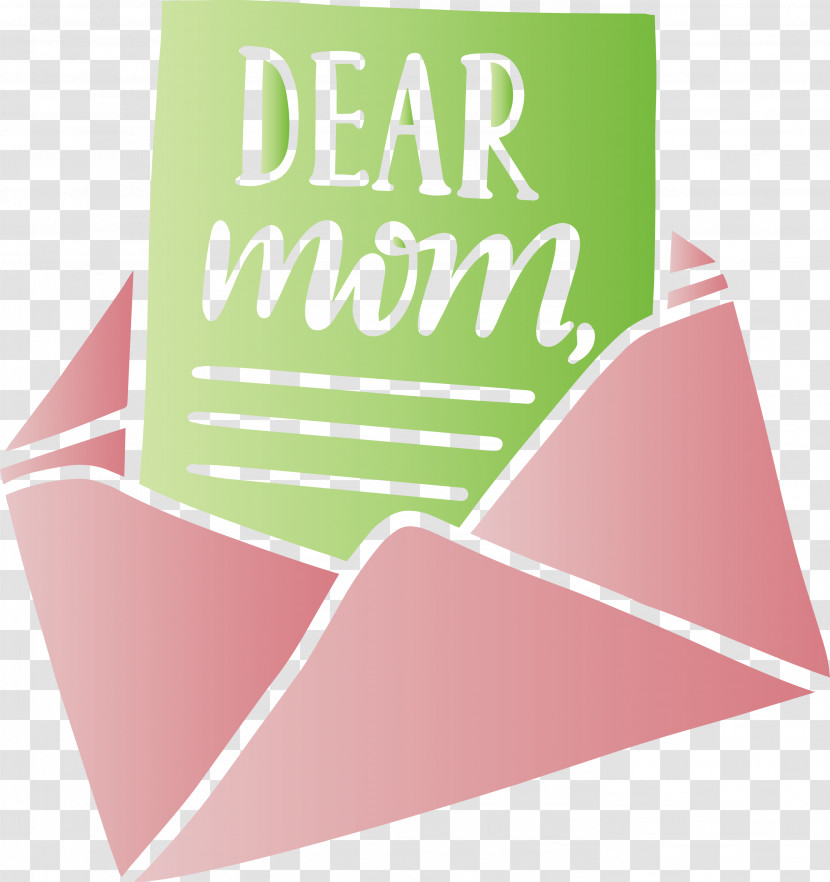 Mothers Day Dear Mom Envelope Transparent PNG