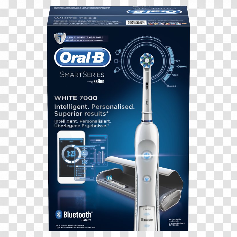Electric Toothbrush Oral-B Dental Care - Oralb Smartseries 5000 Transparent PNG