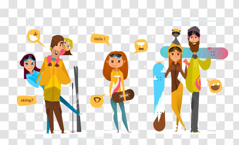Stock Photography Character Royalty-free Illustration - Happiness - Cartoon Couple Transparent PNG