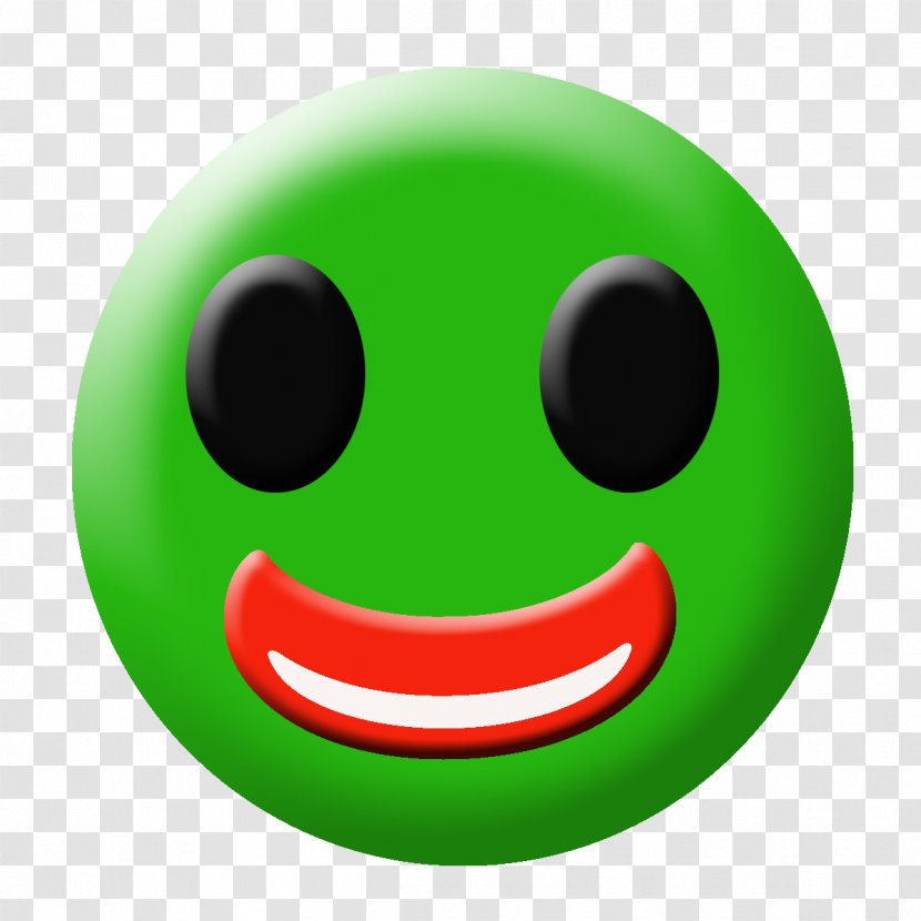 Smiley Cartoon - Green - Emoji Happy Face Toys Transparent PNG